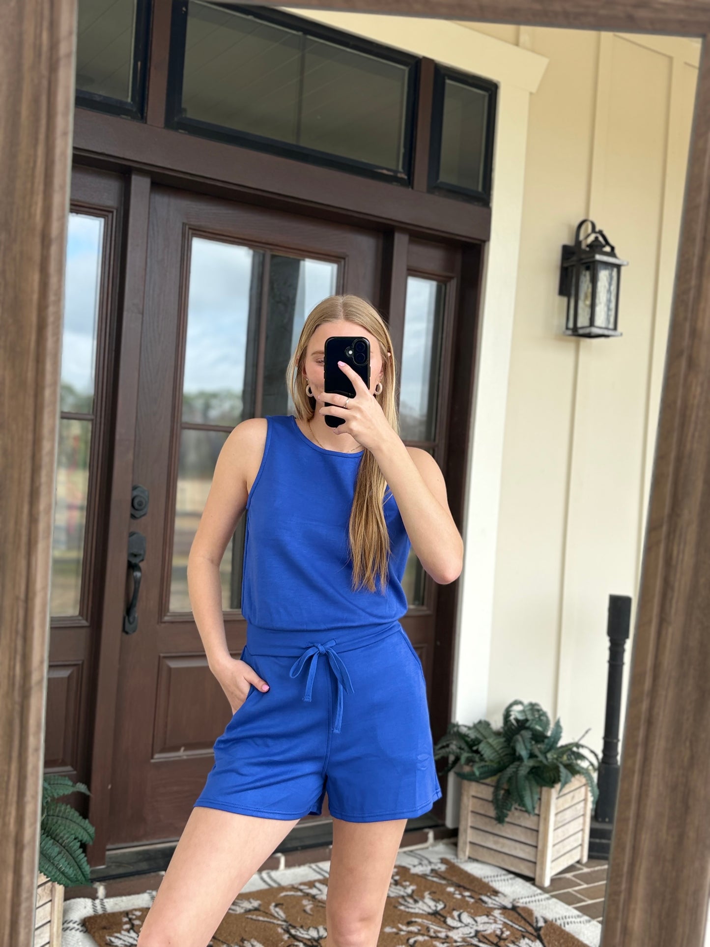 Royal Blue Romper