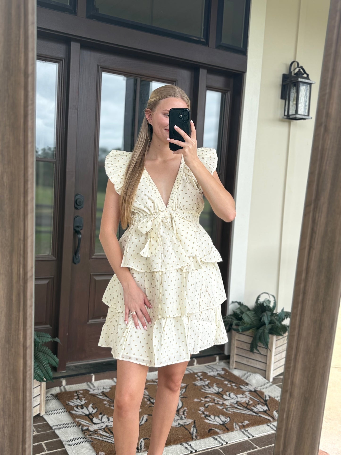 Cream Polka Dot Mini