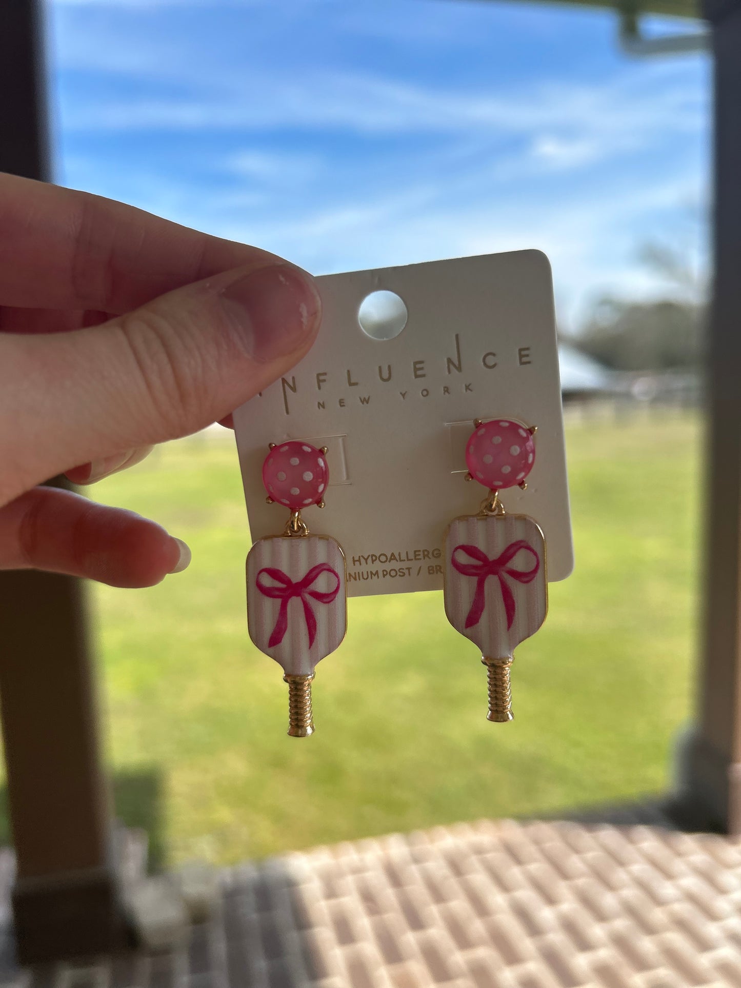 Pink Bow Pickleball Paddle