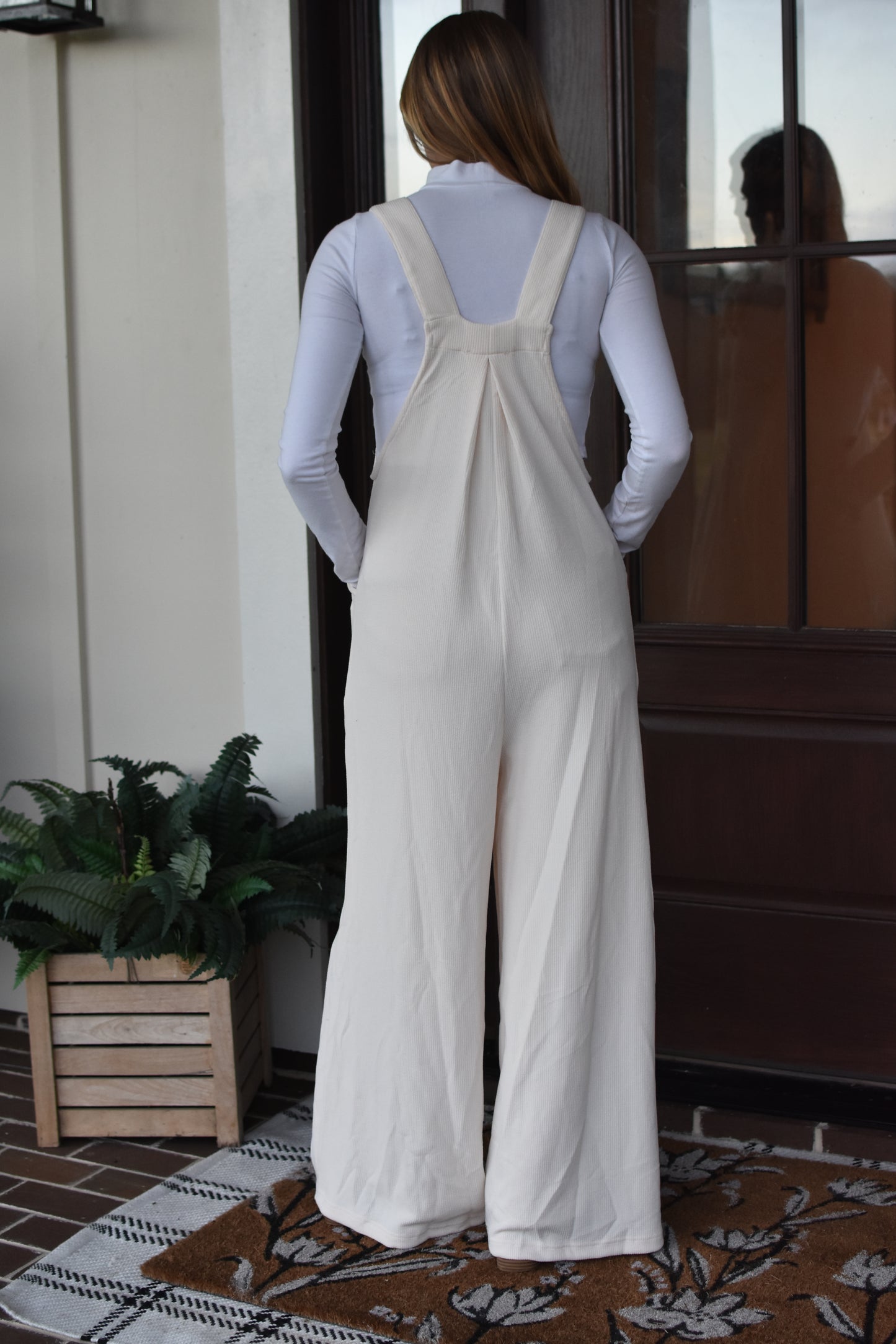 Darcy Overalls (Winter White)