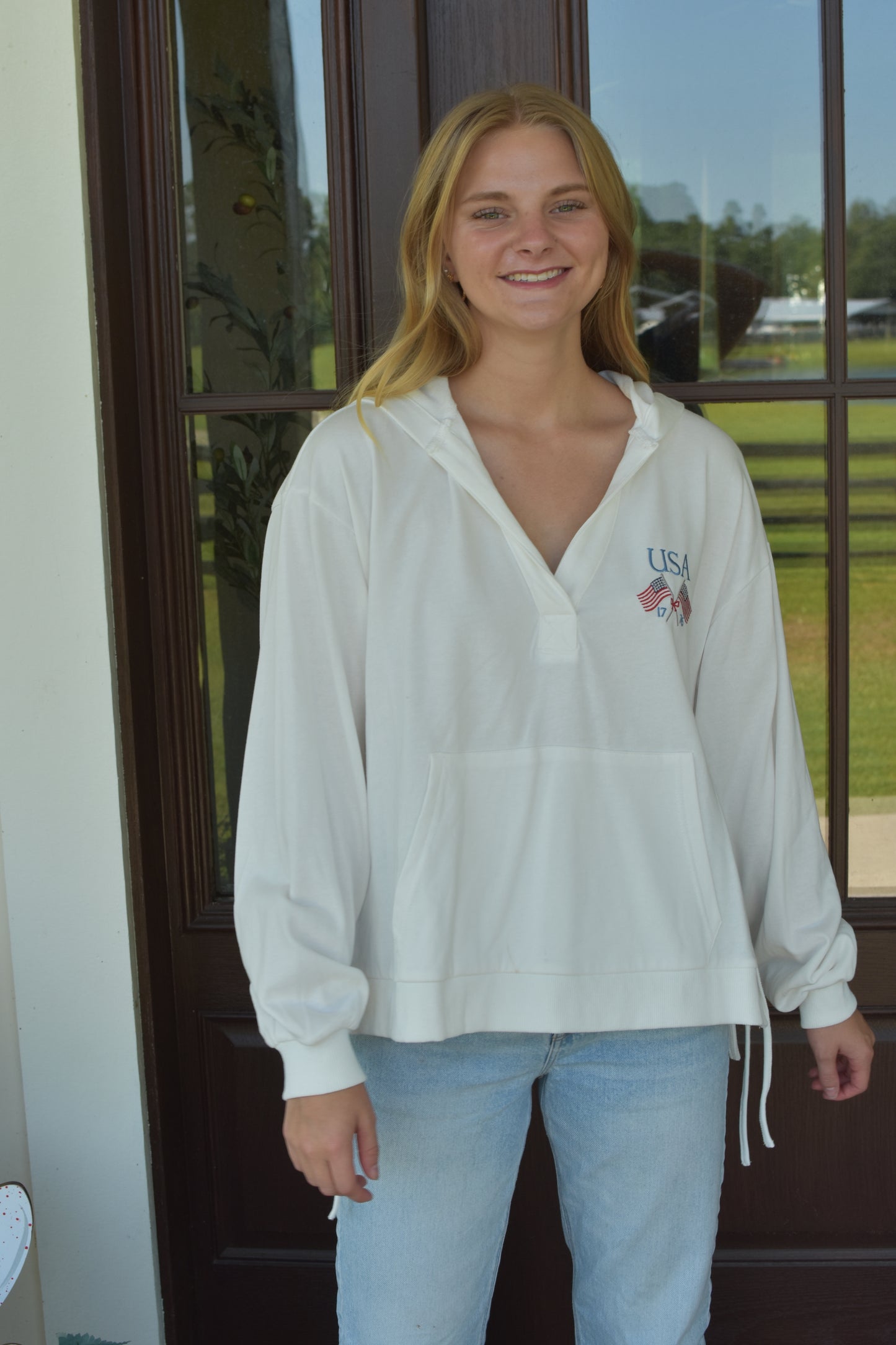 USA Embroidered Quarter Slit