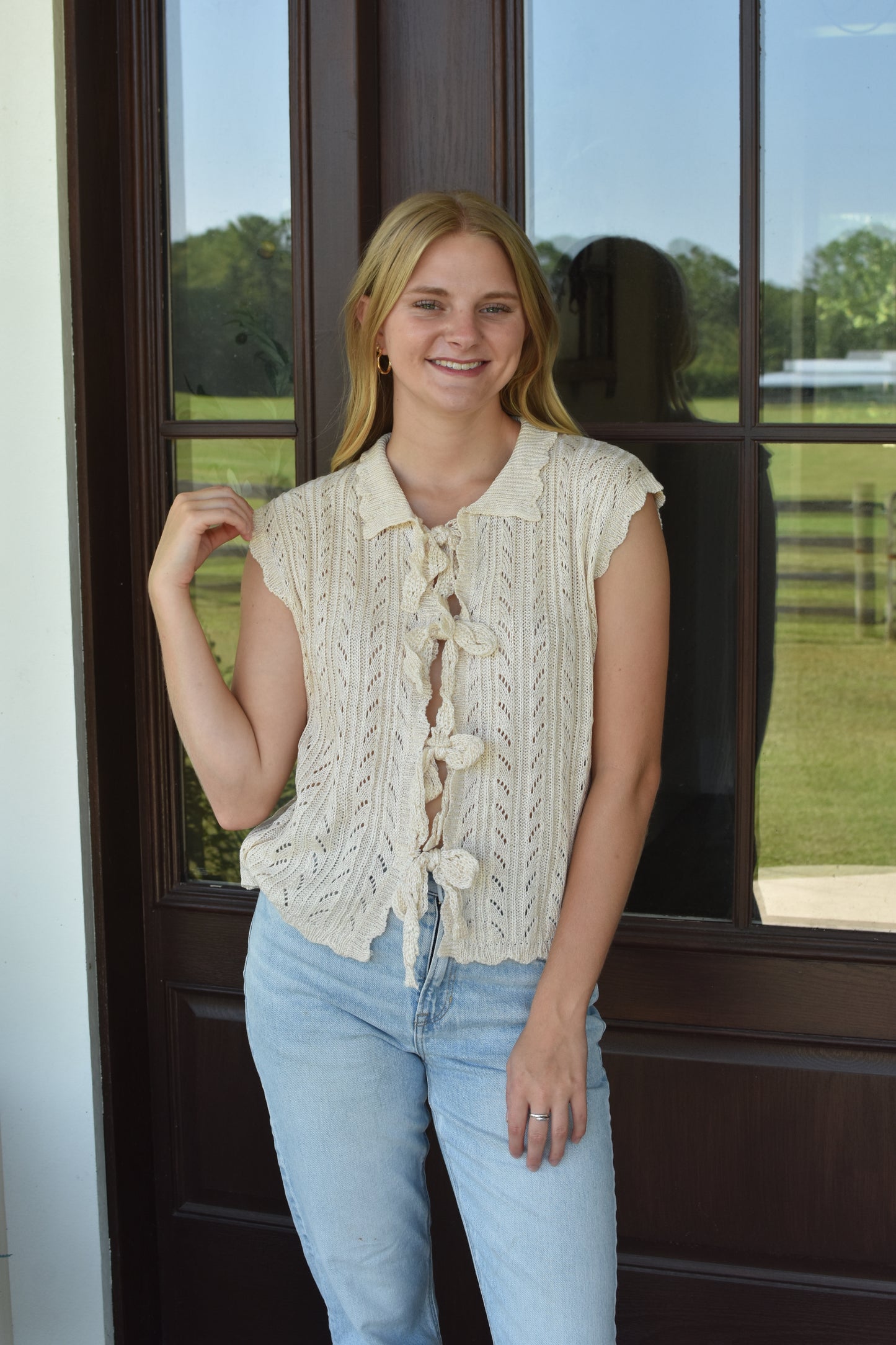 Cream Sweater Vest