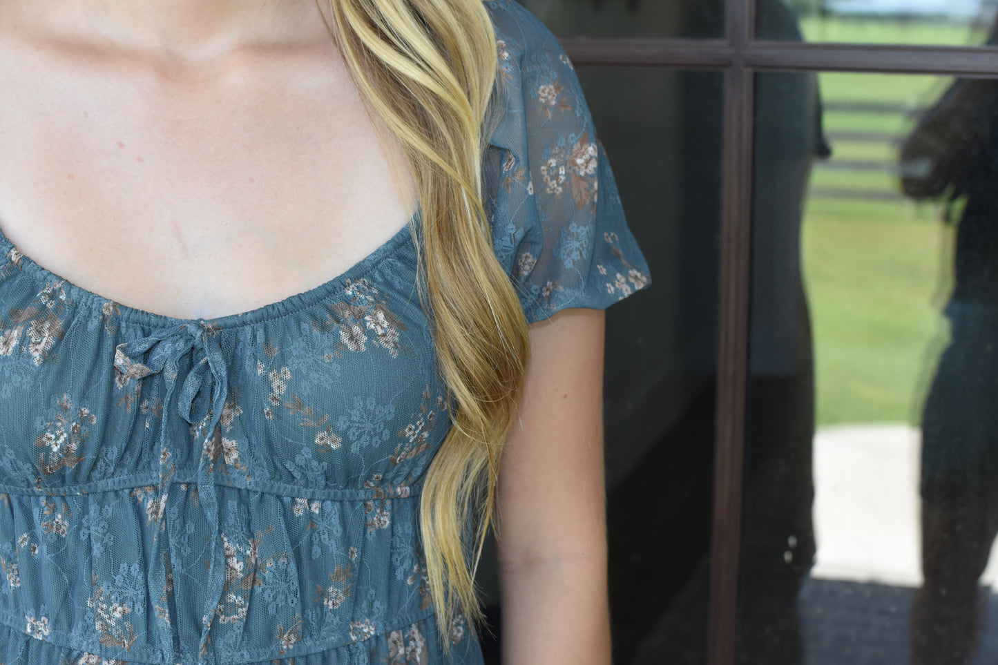 Dusty Green Floral Midi