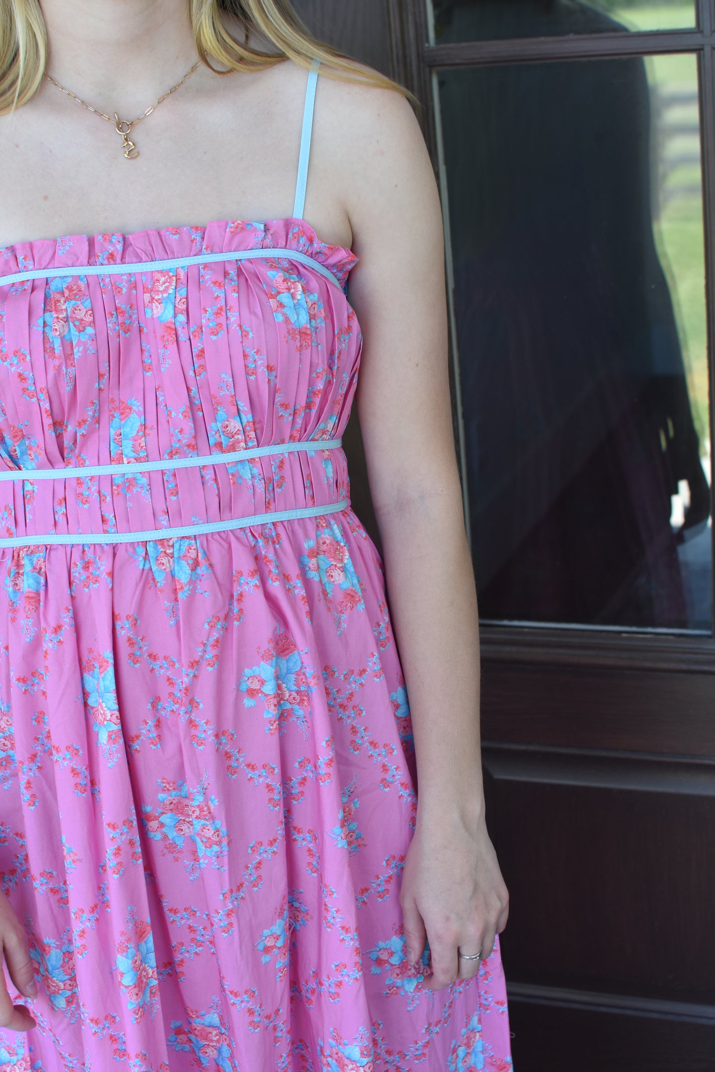 Floral Pleated Maxi