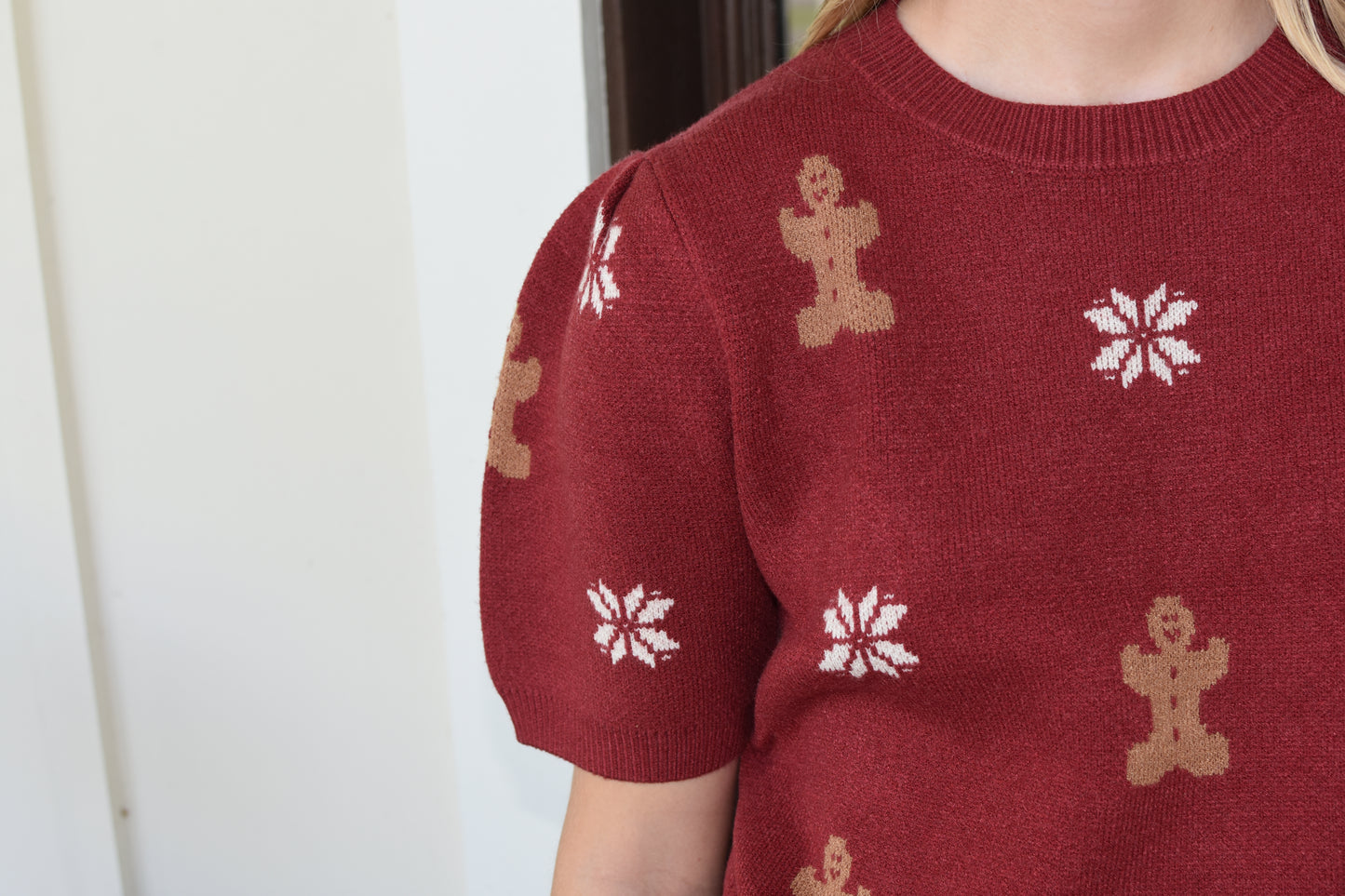 Gingerbread Sweater Top