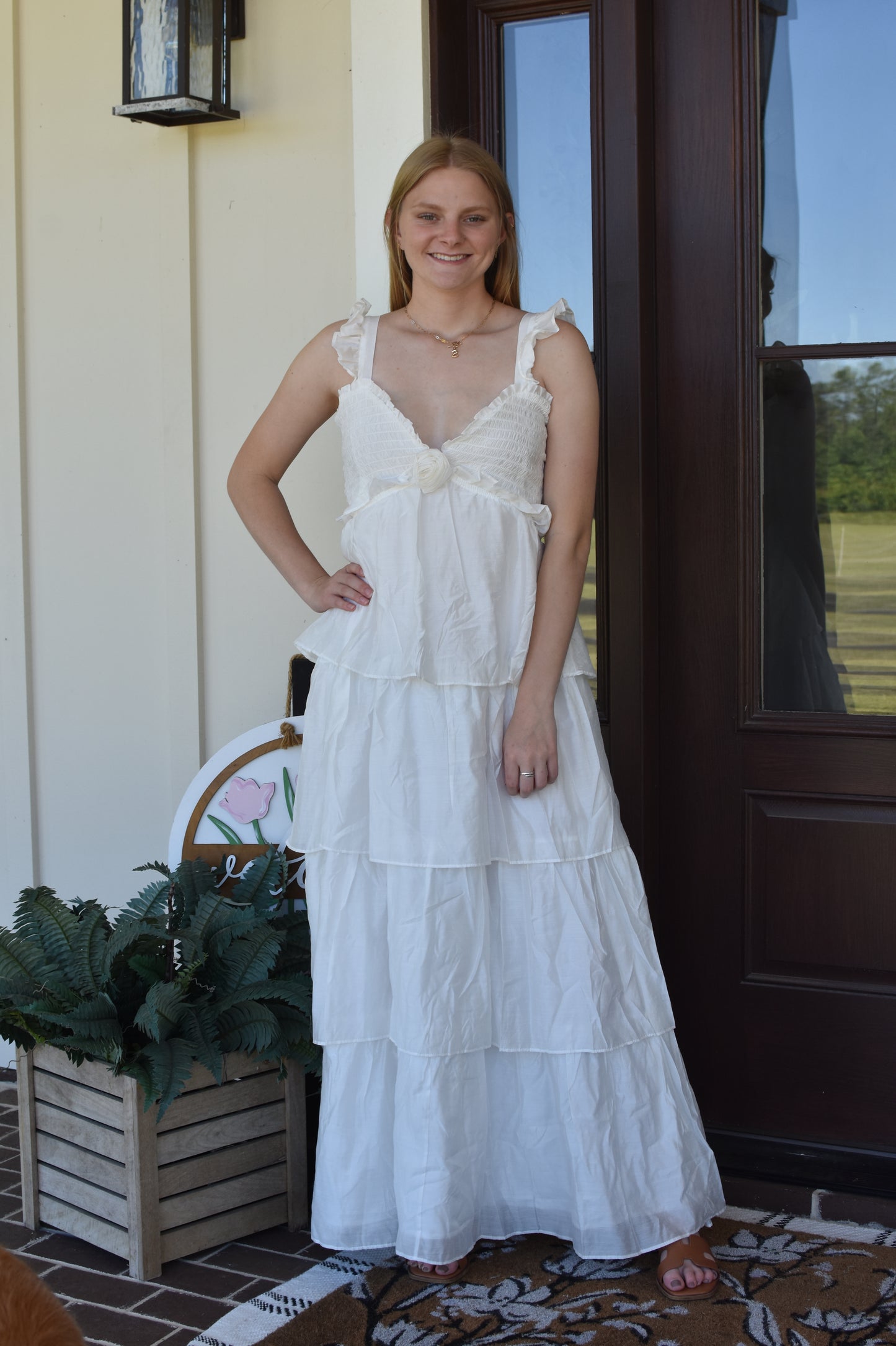 Rossette Smocked Maxi