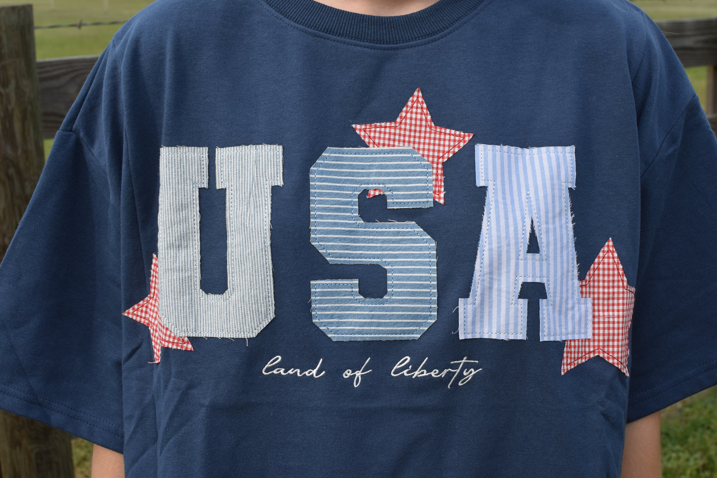 USA Patchwork Boxy Shirt