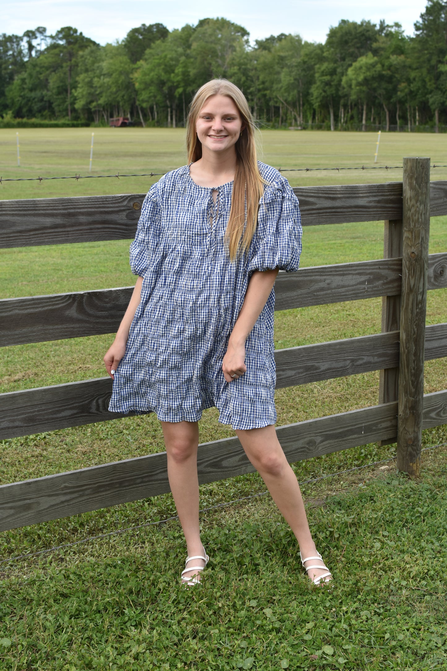 Royal Blue Plaid Mini