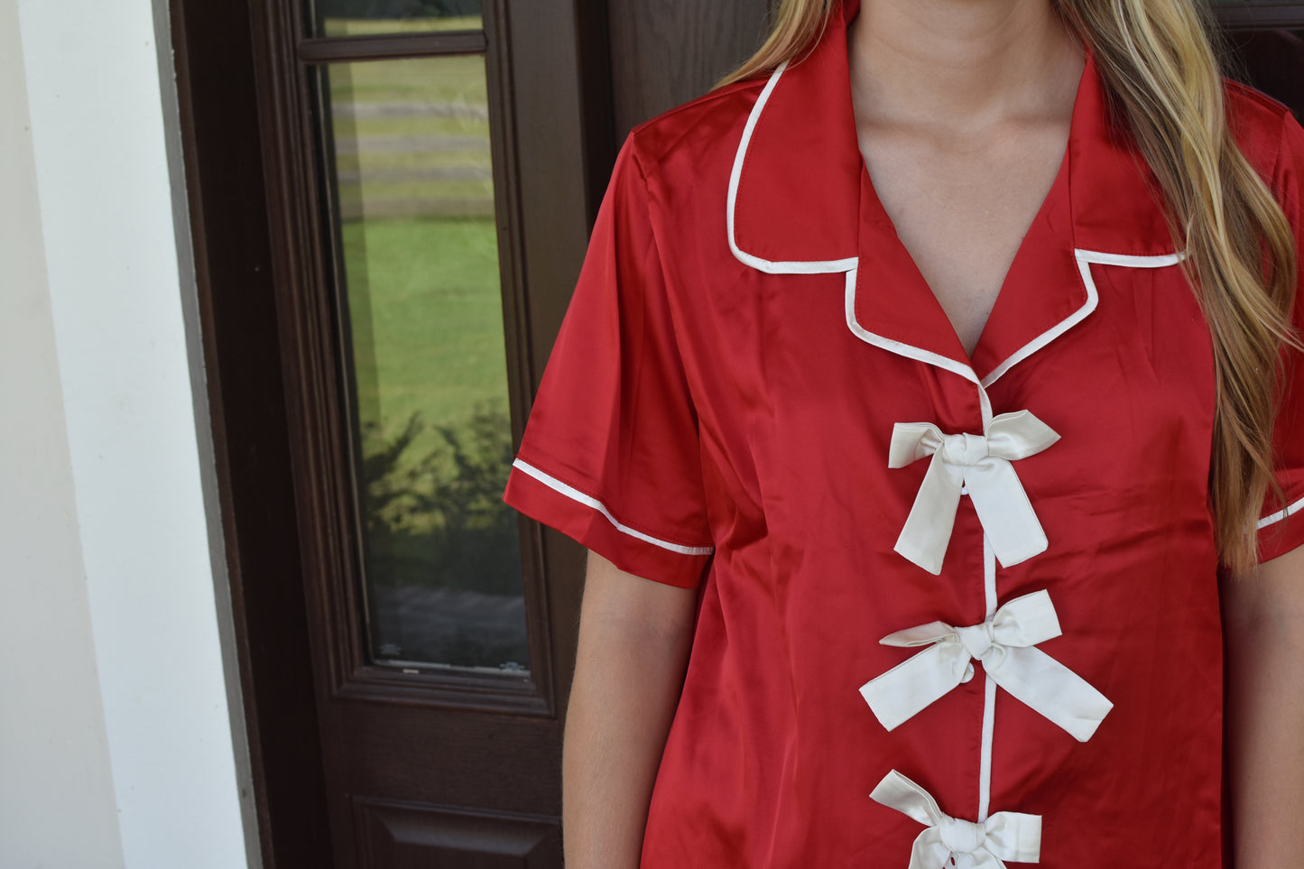 Satin Christmas PJ Set