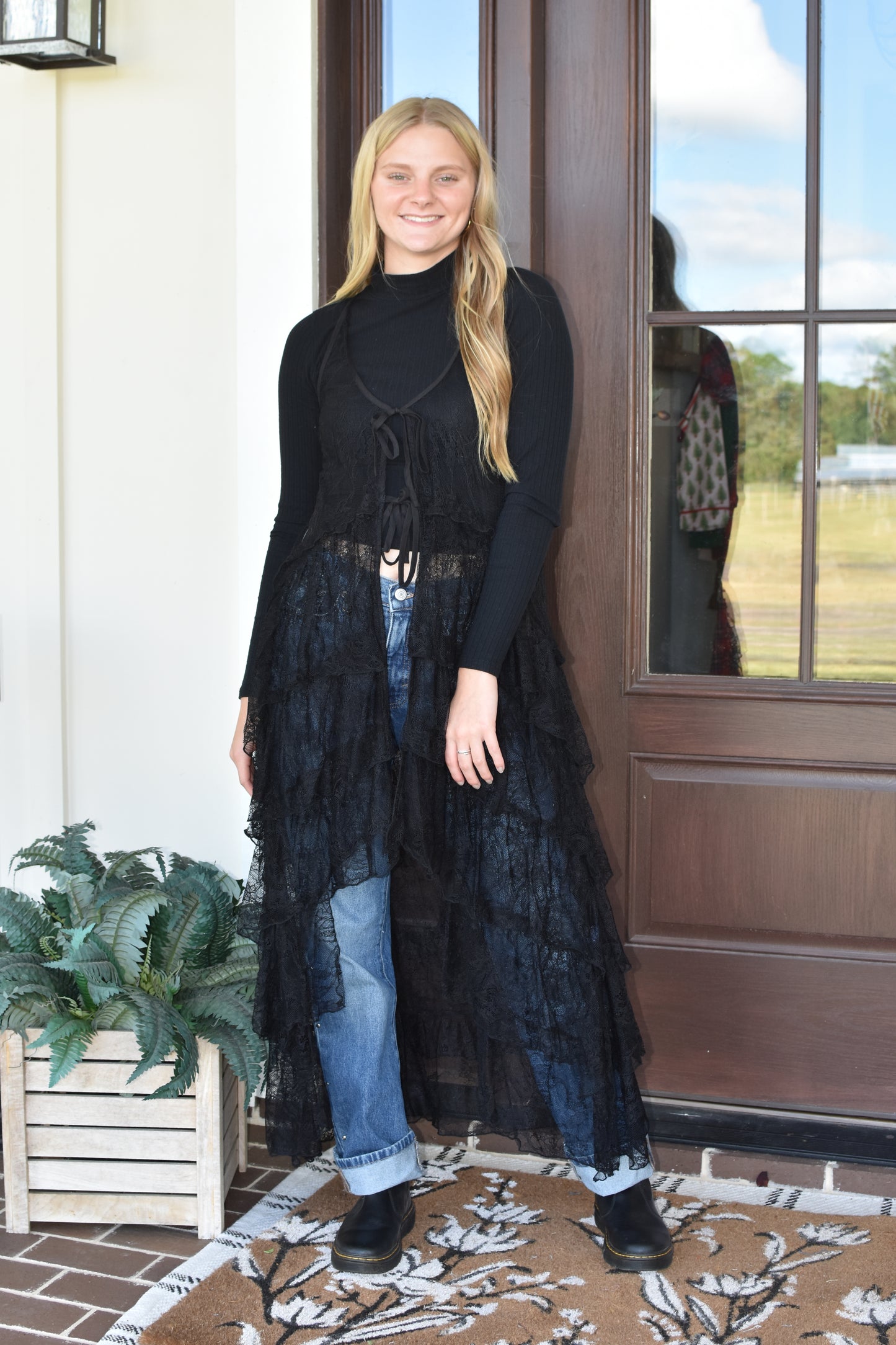 Black Lace Cape