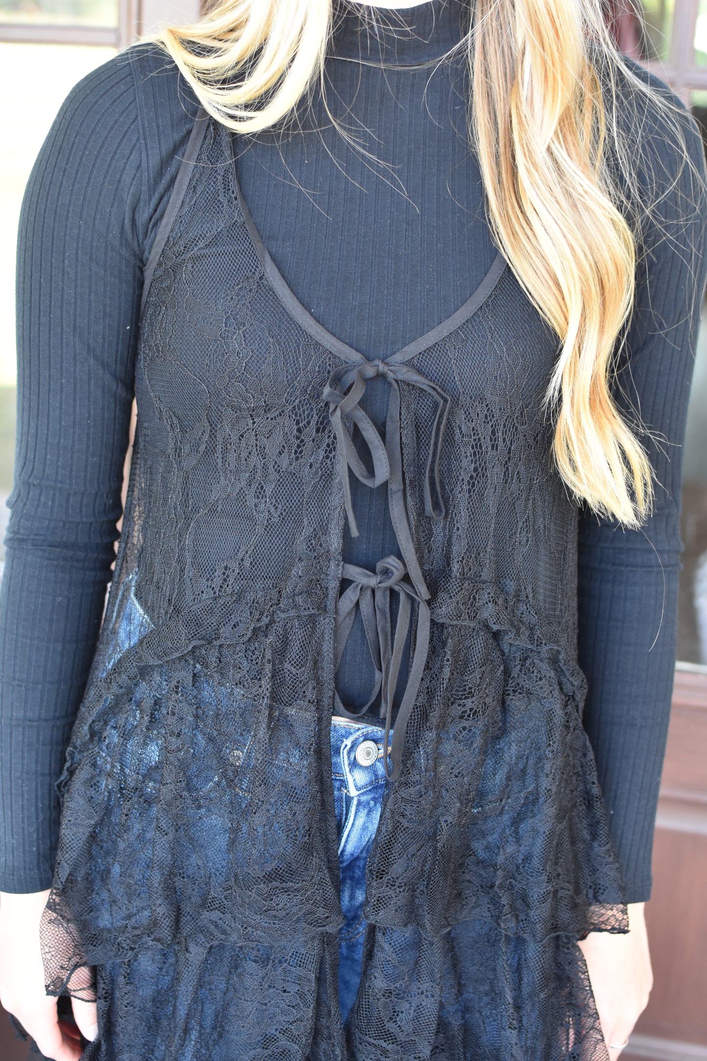 Black Lace Cape