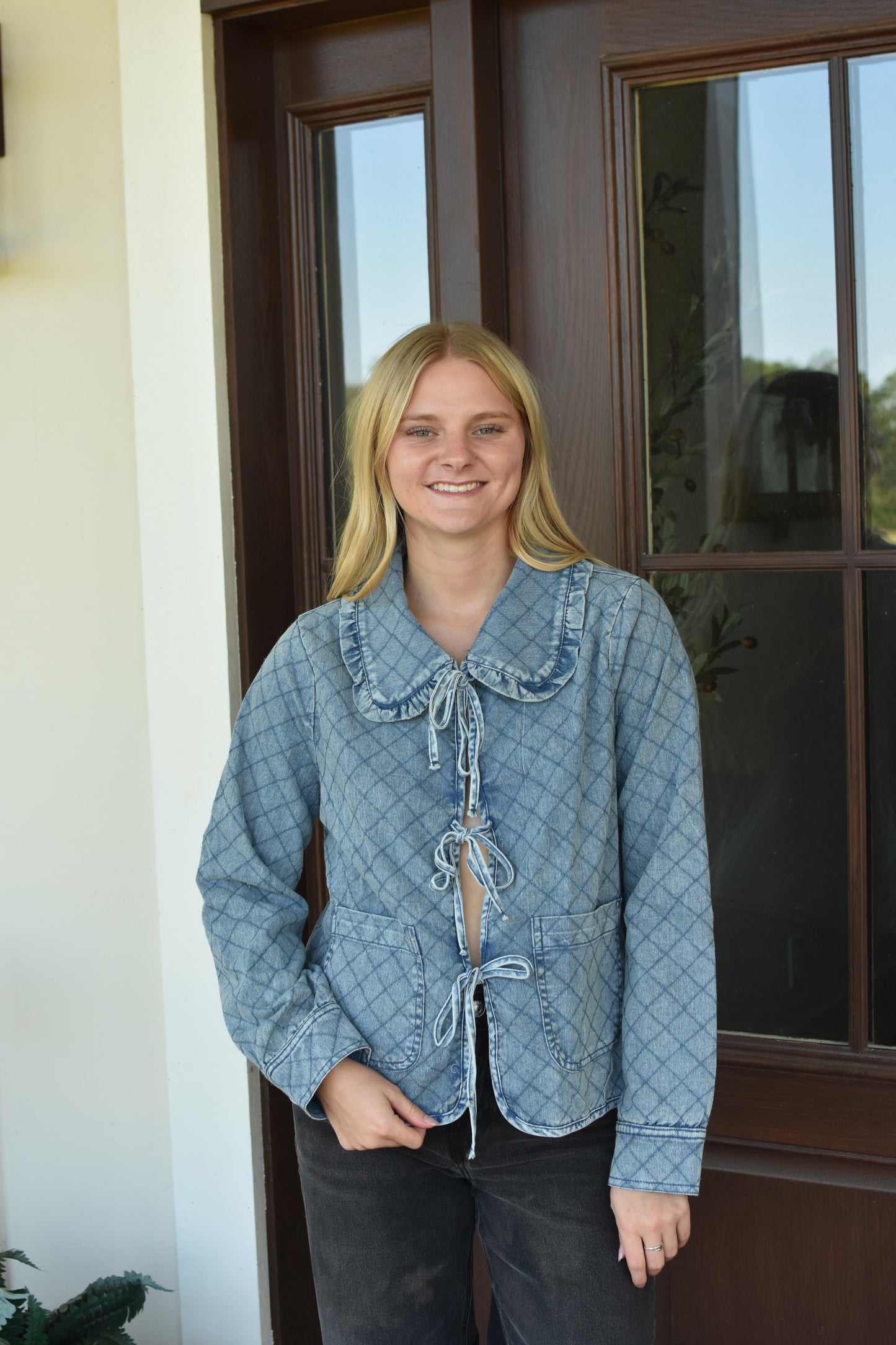 Quilted Denim Jacket