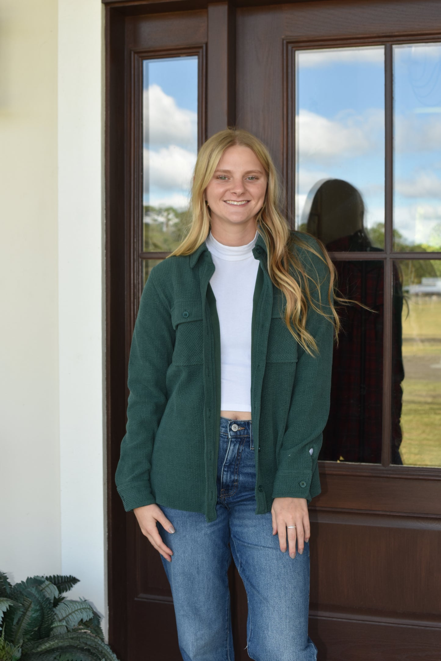 Christmas Green Shacket