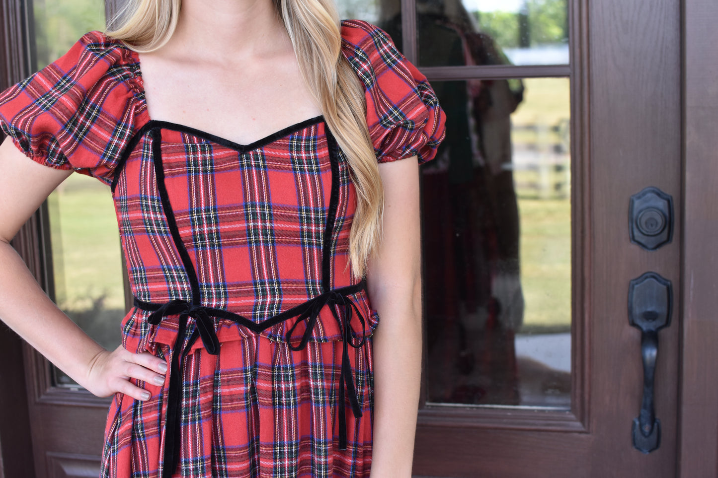 Christmas Plaid Midi