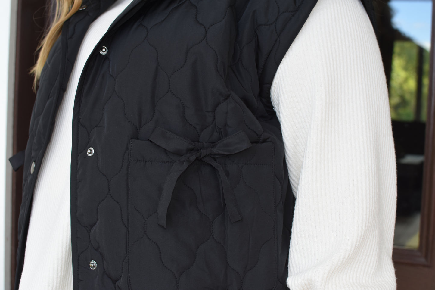 Black Puffer Vest, CURVY