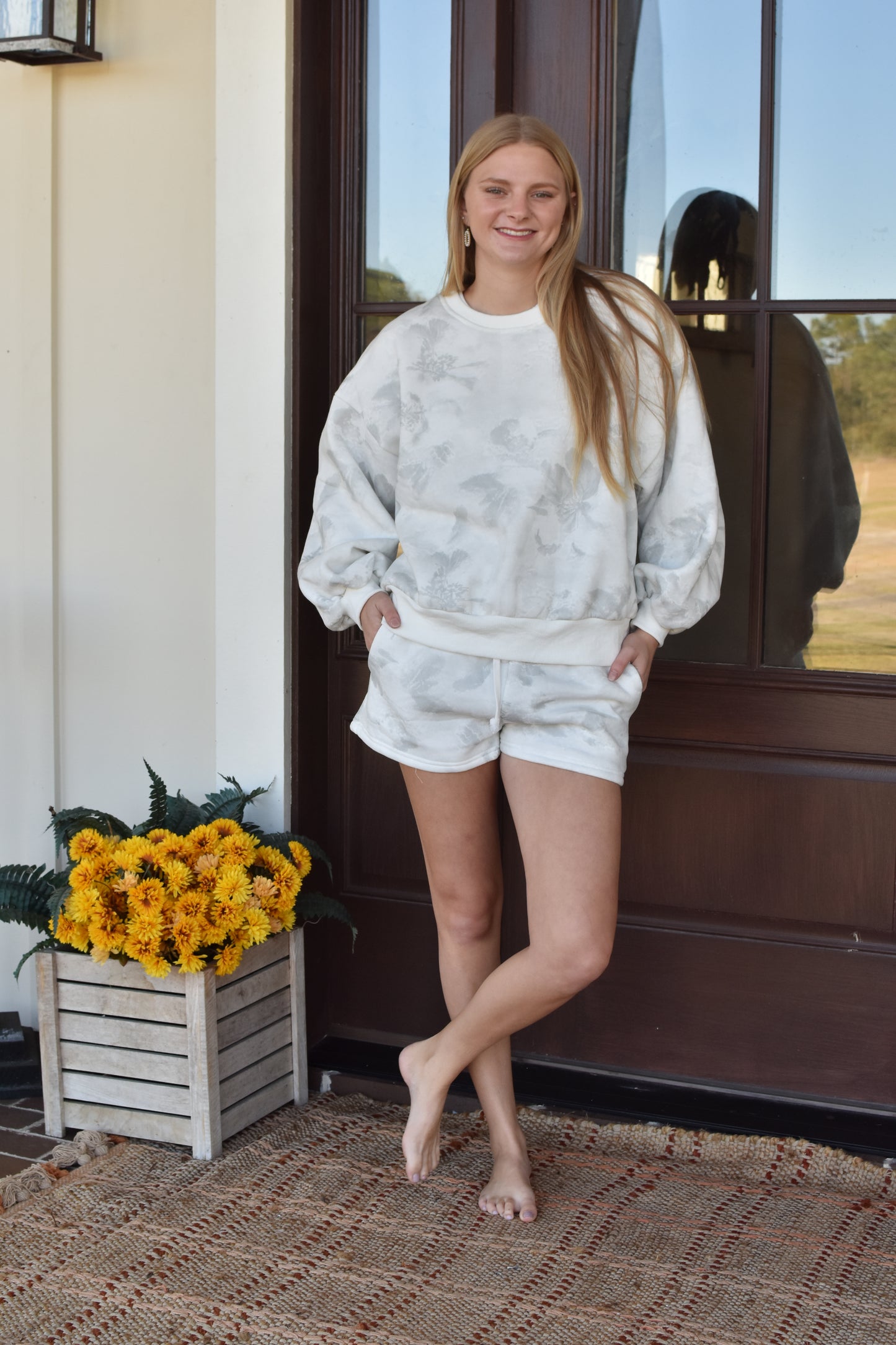 White Camo Lounge Set