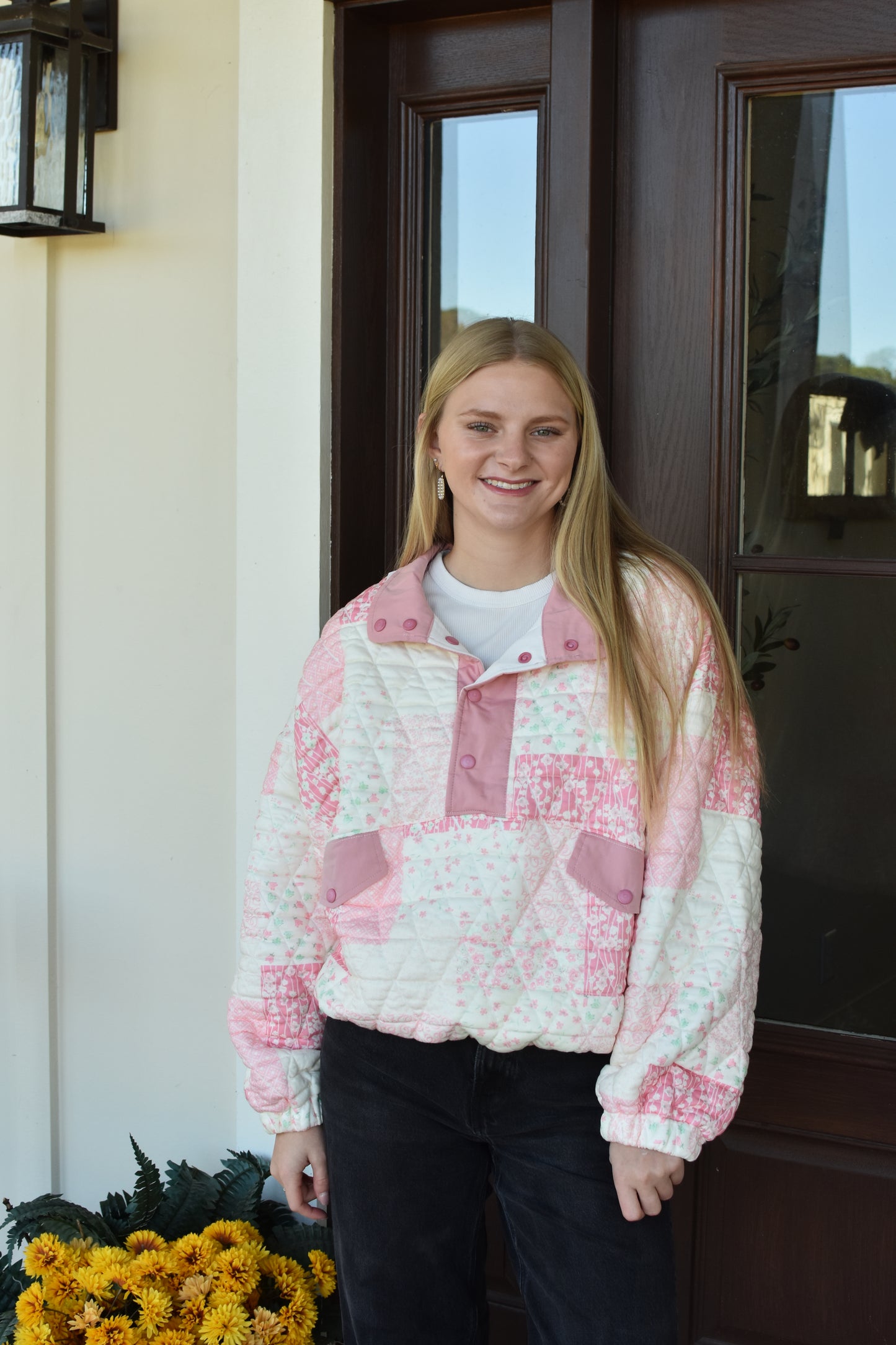 Pink Quarter Zip Jacket