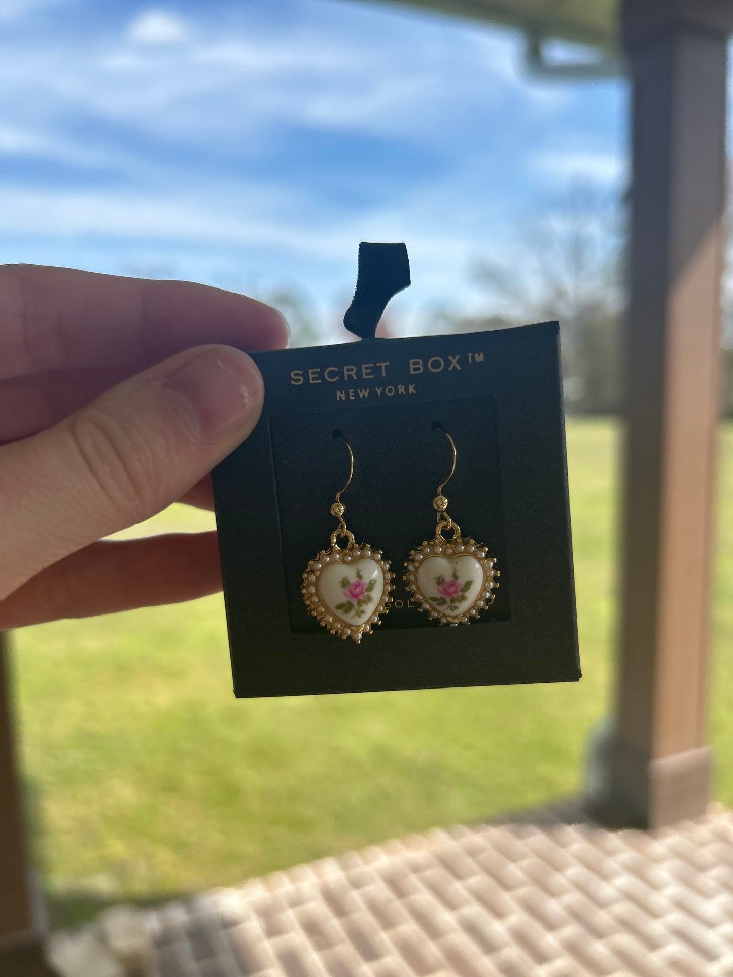 Floral Pearl Hearts
