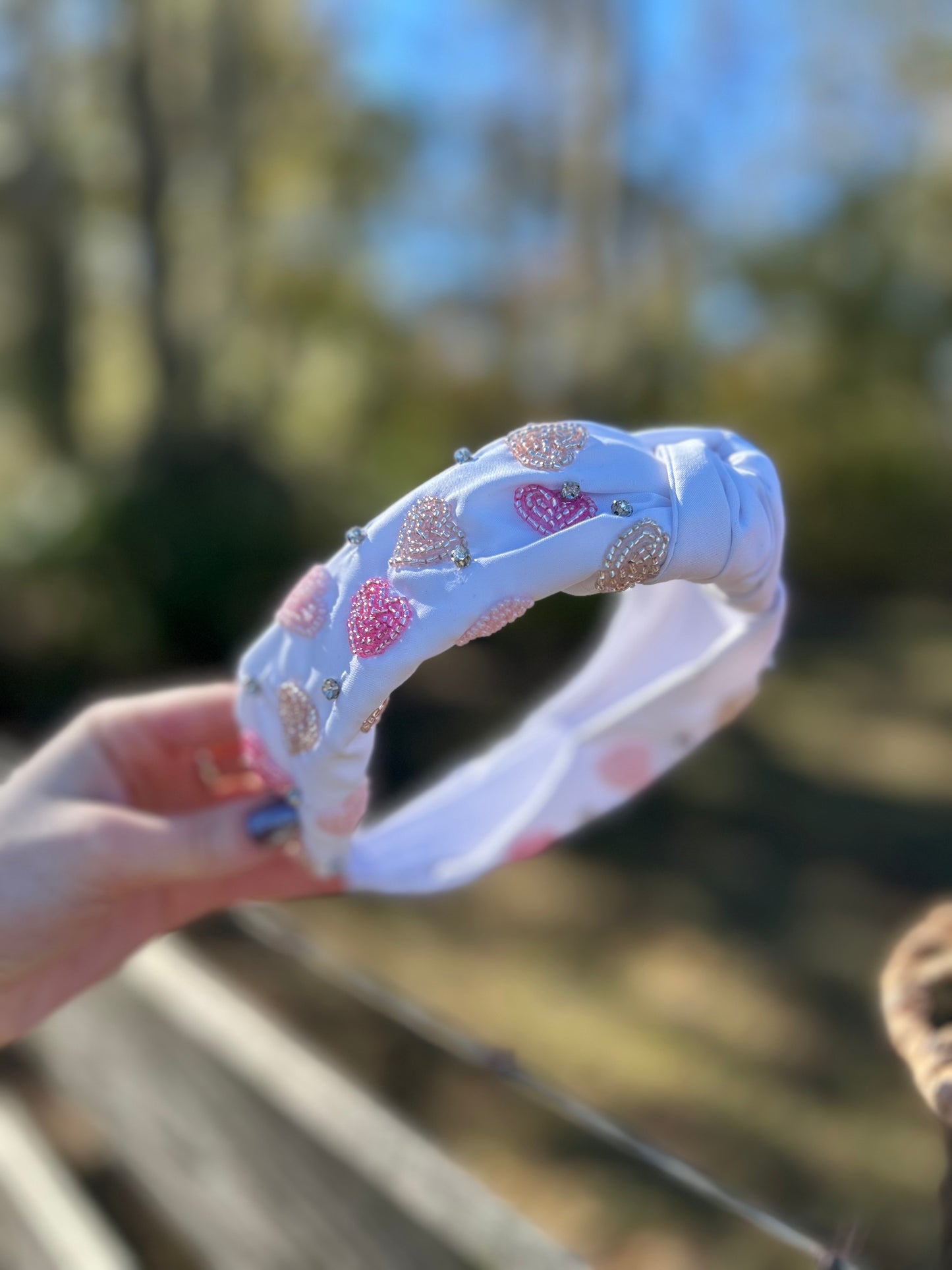 Pearl Heart Heaband