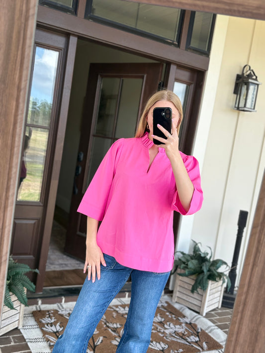 Hot Pink Blouse