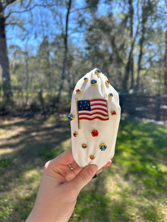 American Flag Headband