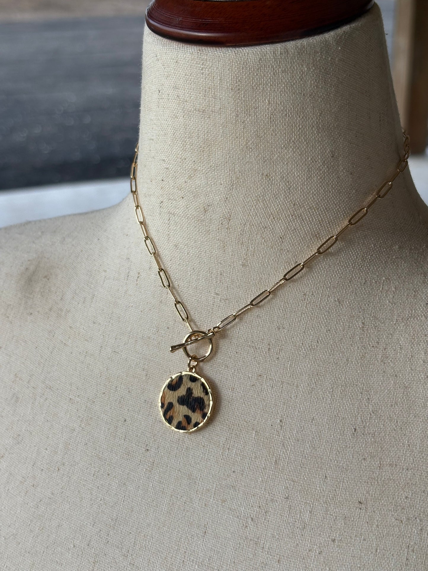 Cheetah Pendant Necklace