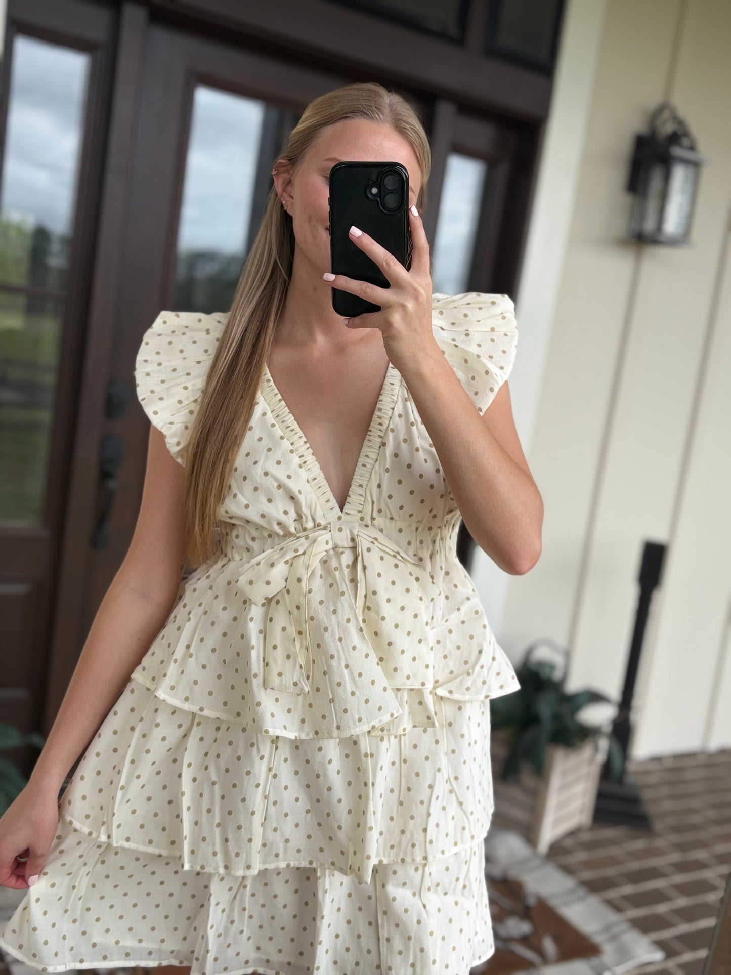 Cream Polka Dot Mini
