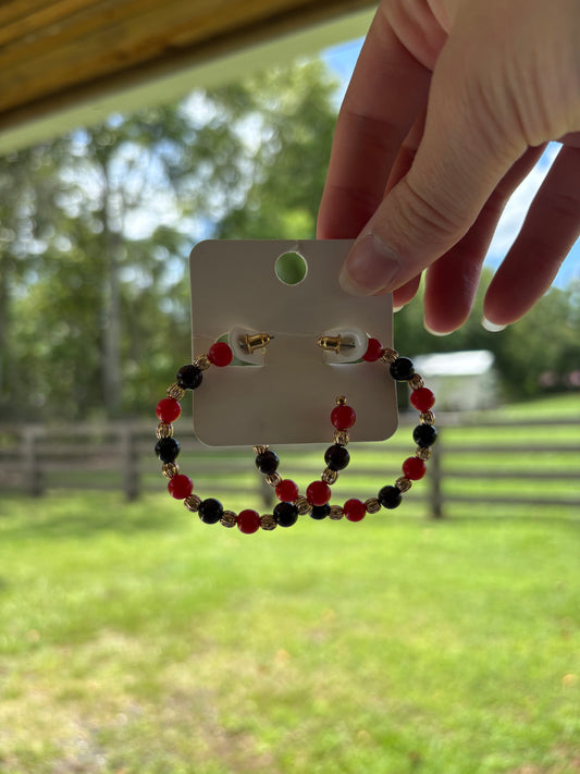 Black and Red Beads