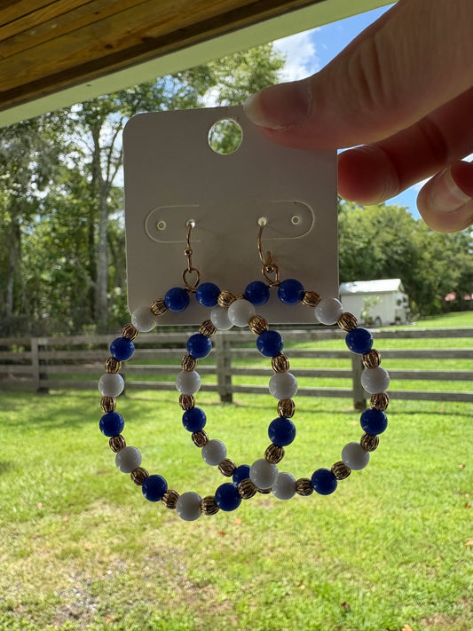 Blue and White Beads