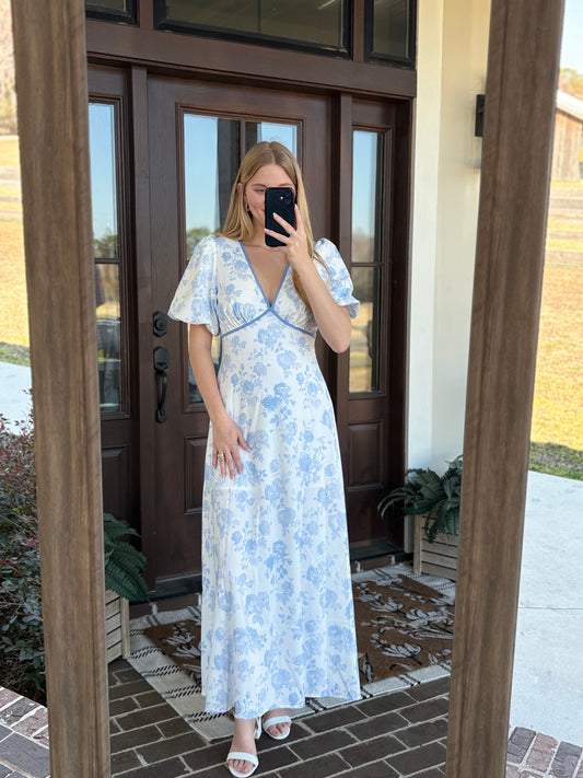 Binding Floral Toile Maxi