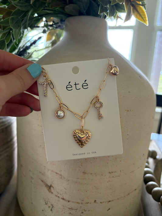 Hearts and Locks Necklace