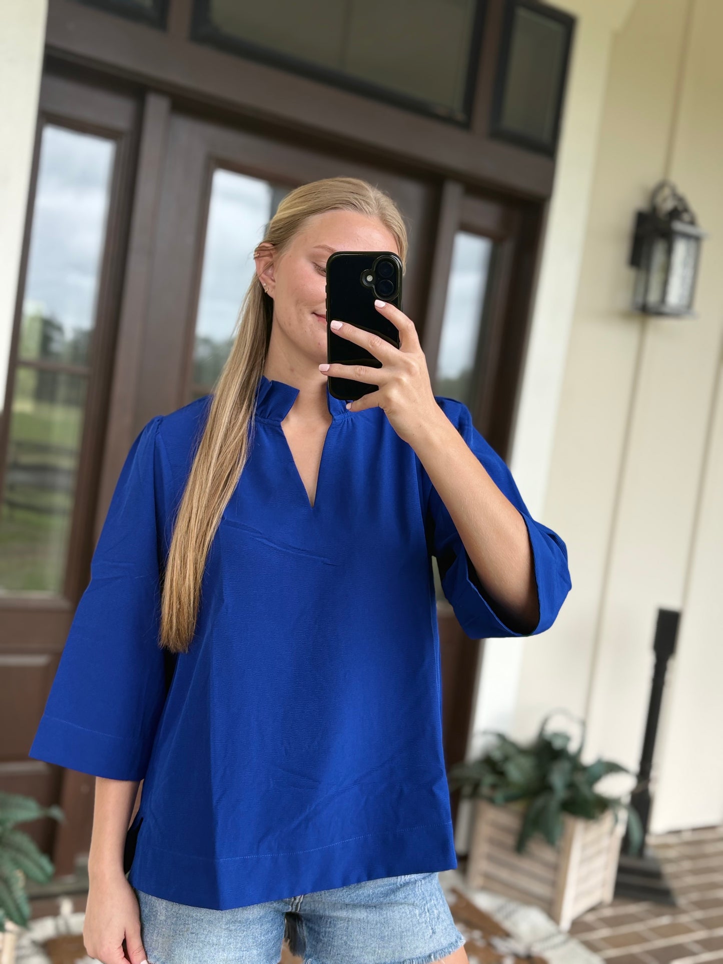 Izzy Royal Blue Blouse