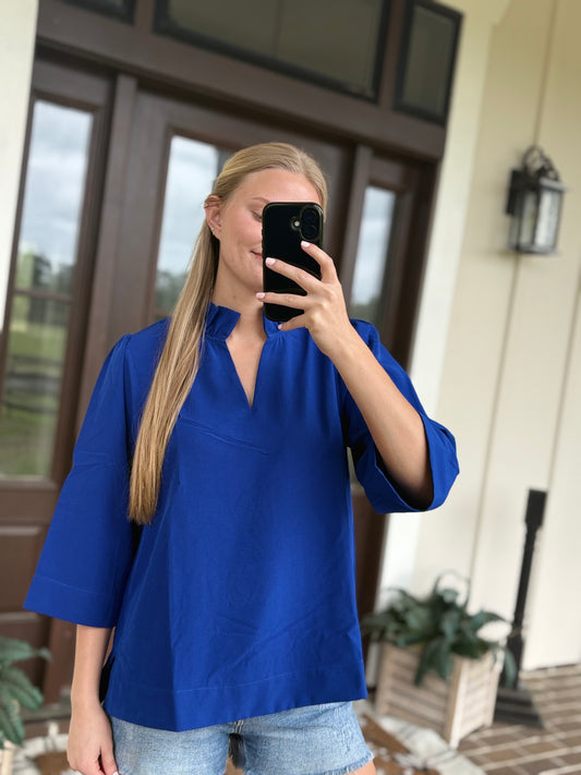 Izzy Royal Blue Blouse