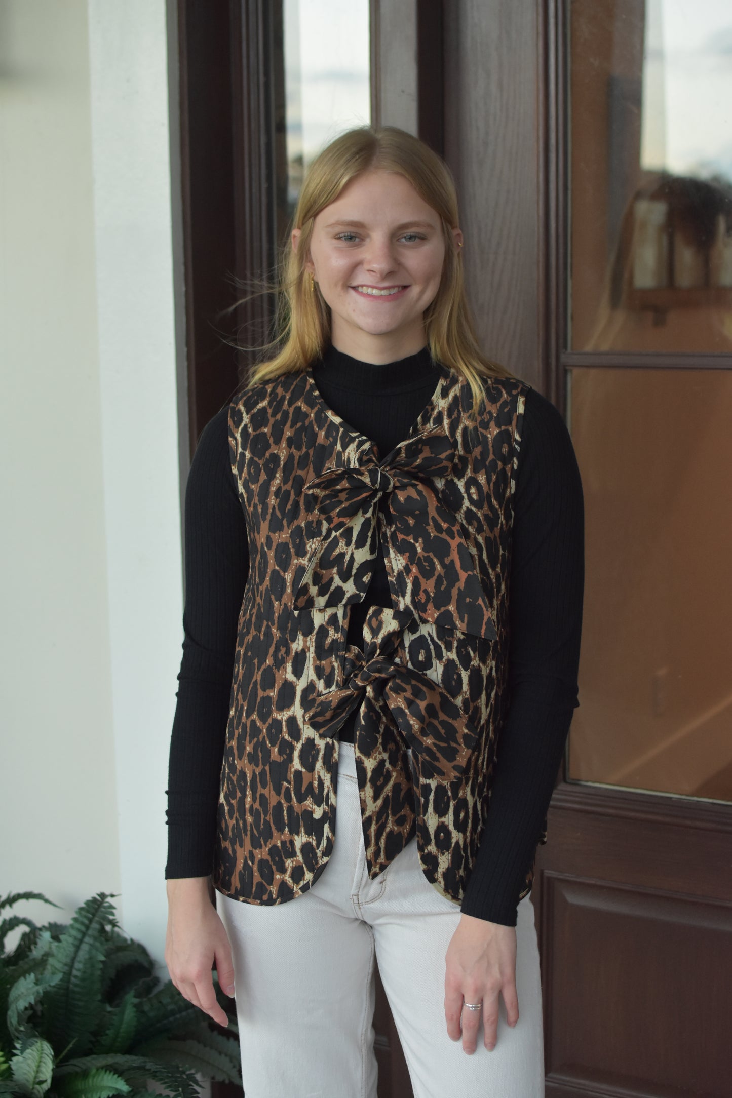 Cheetah Tie Vest