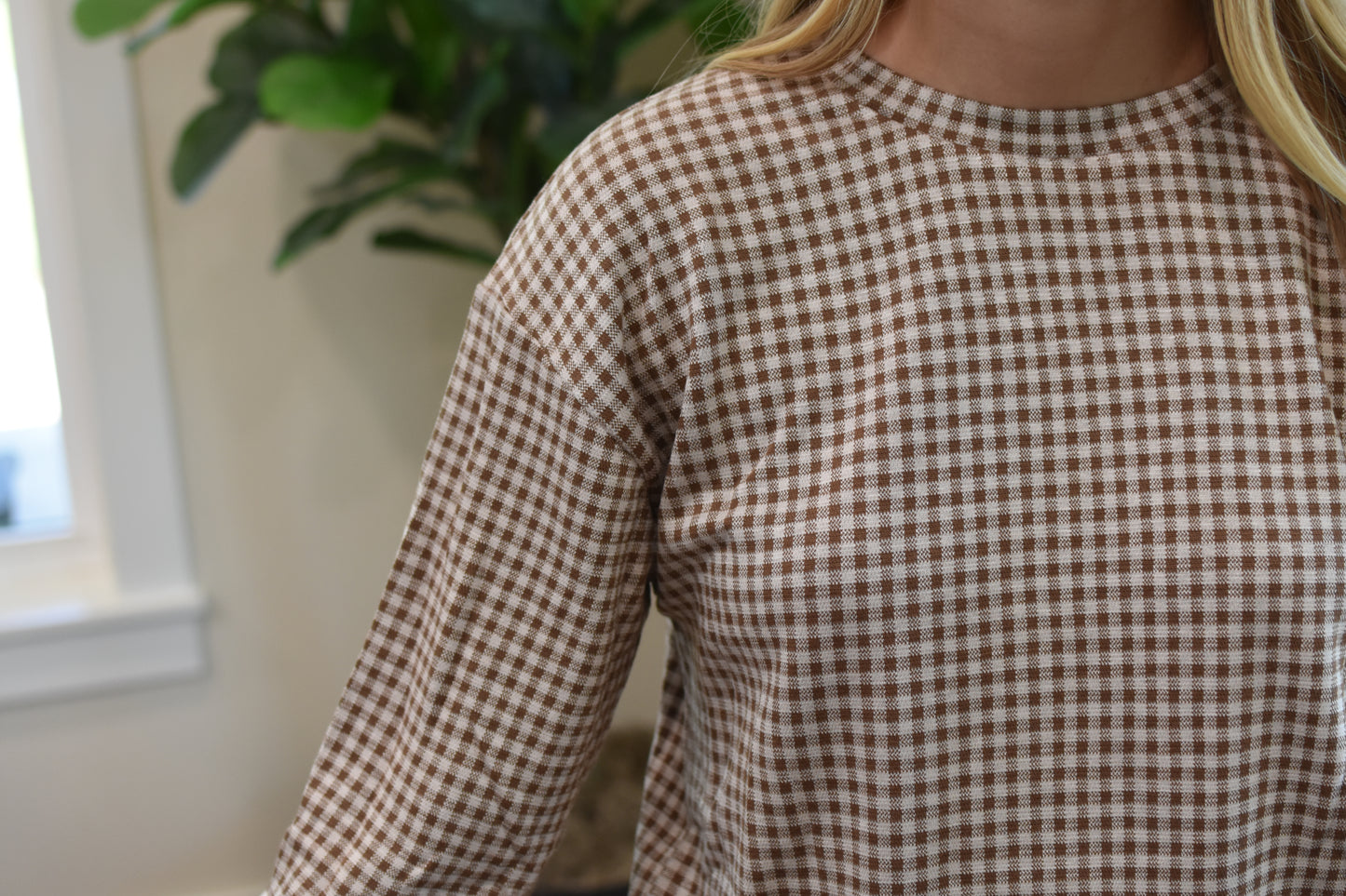 Gingham Lounge Set