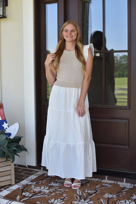 Neutral Teared Midi