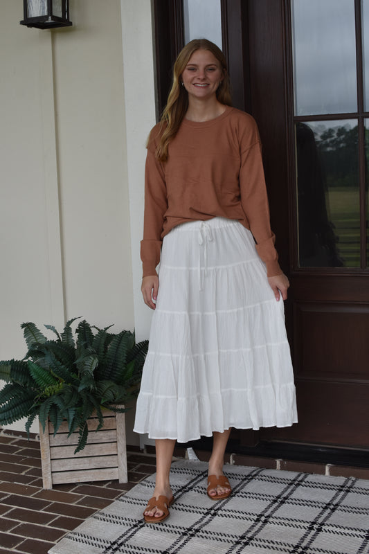 Midi Buttoned Skirt