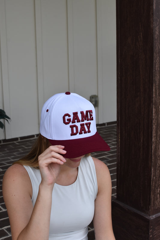 Burgundy Game Day Cap