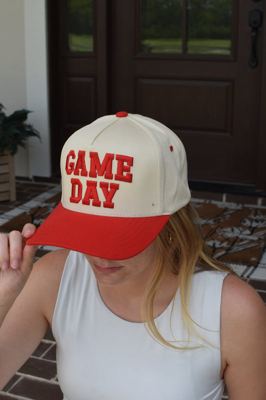 Red Game Day Cap