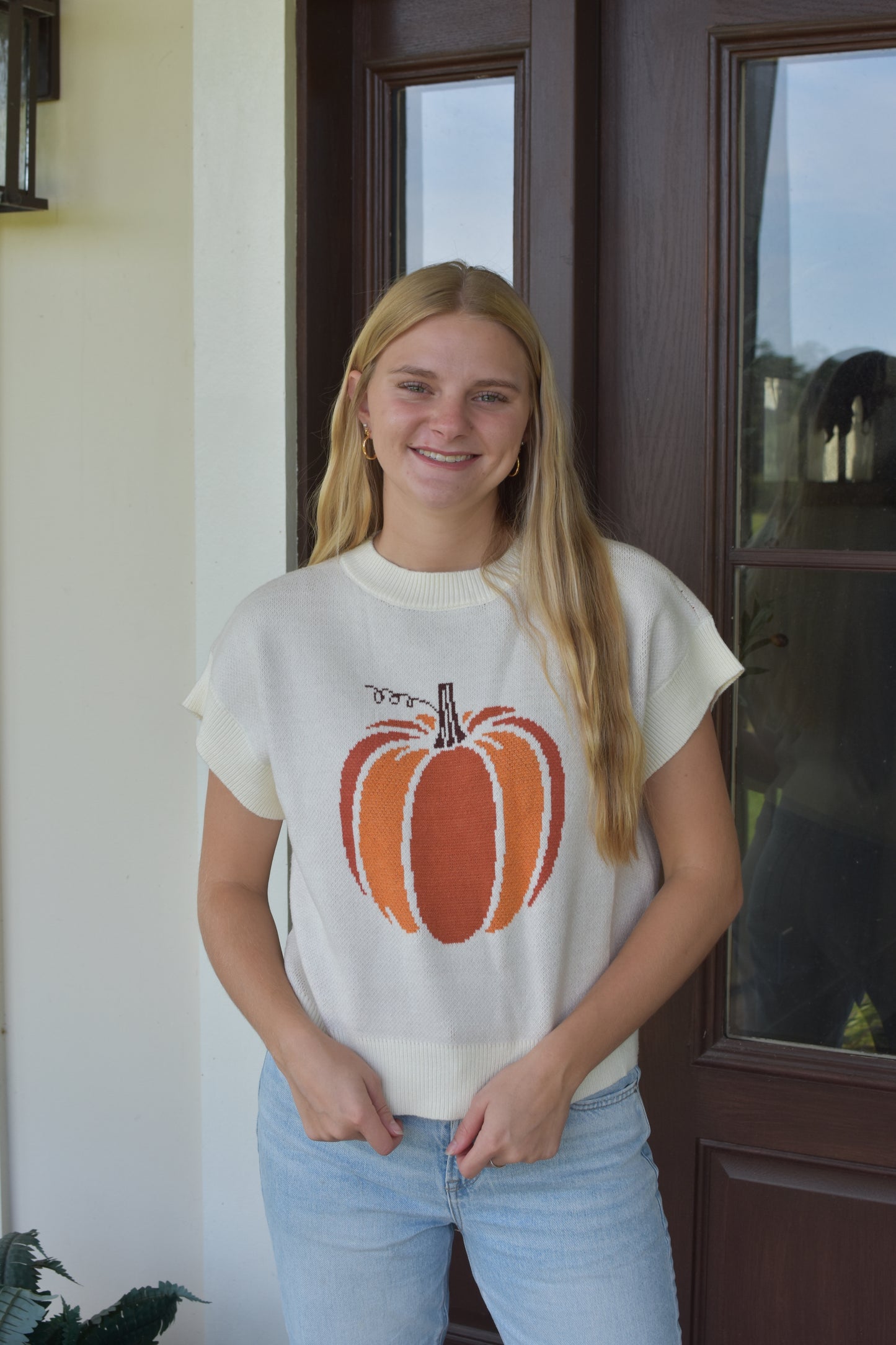 Pumpkin Sweater Top