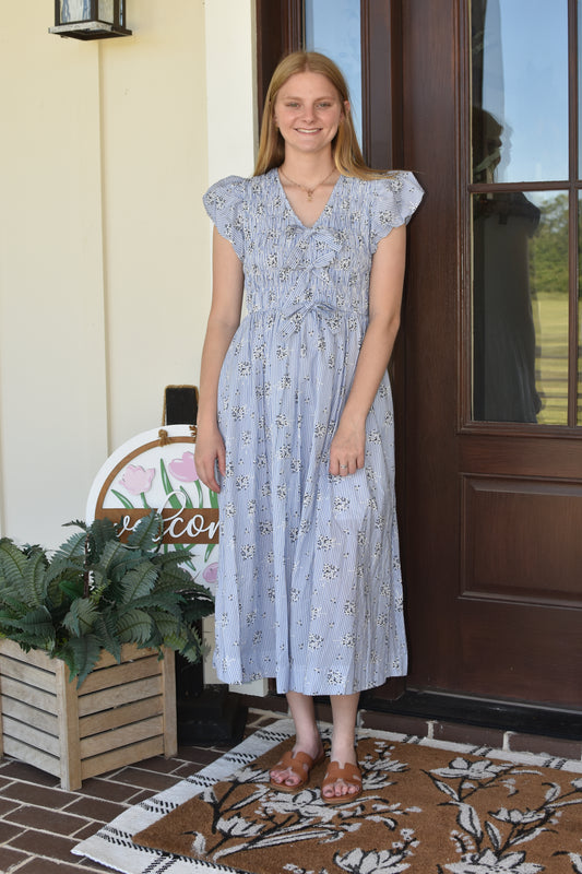 Blue Vintage Midi