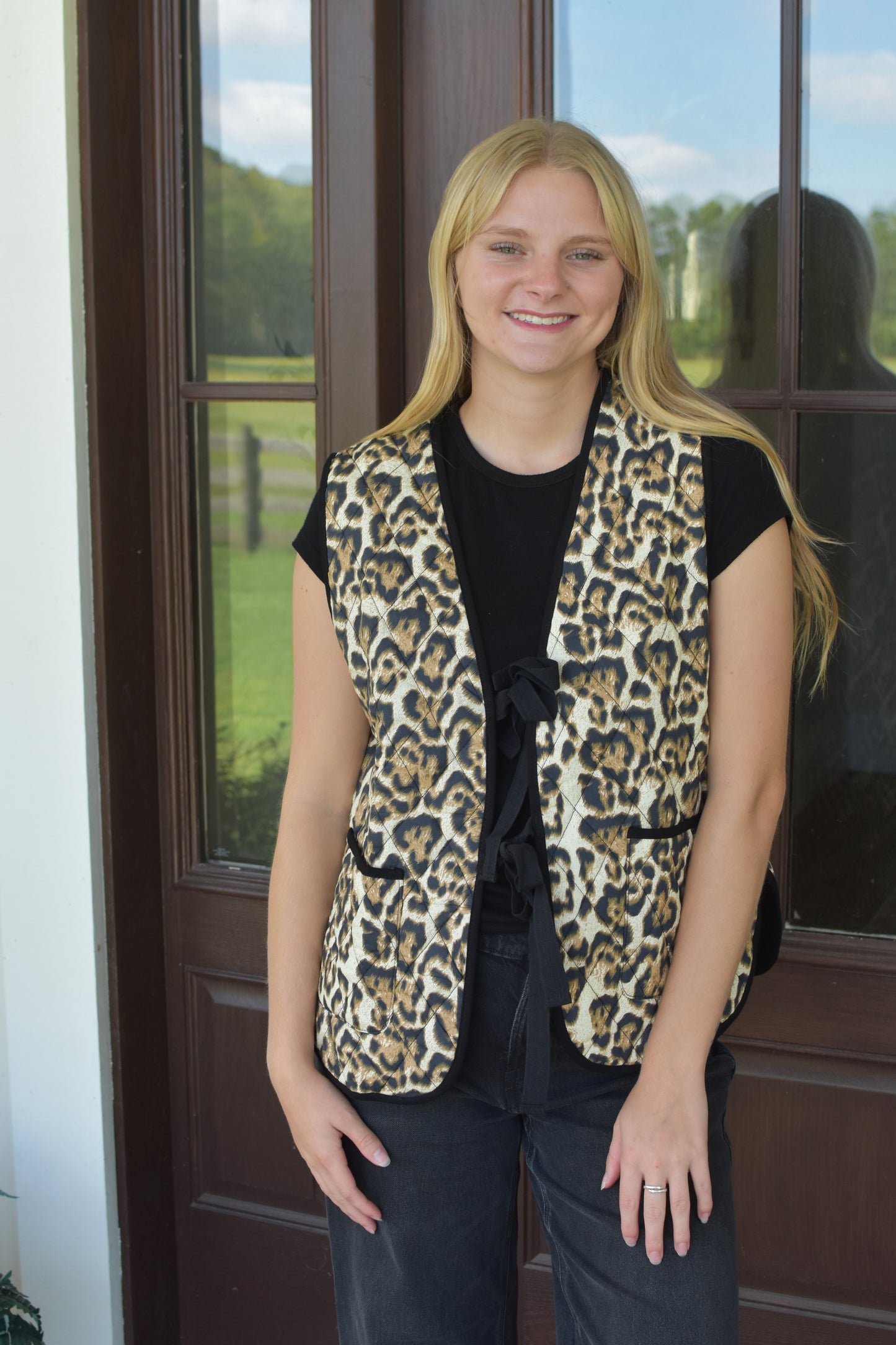 Cheetah Bow Vest
