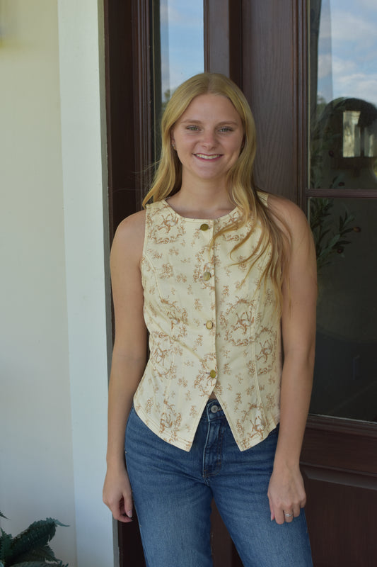 Western Denim Vest