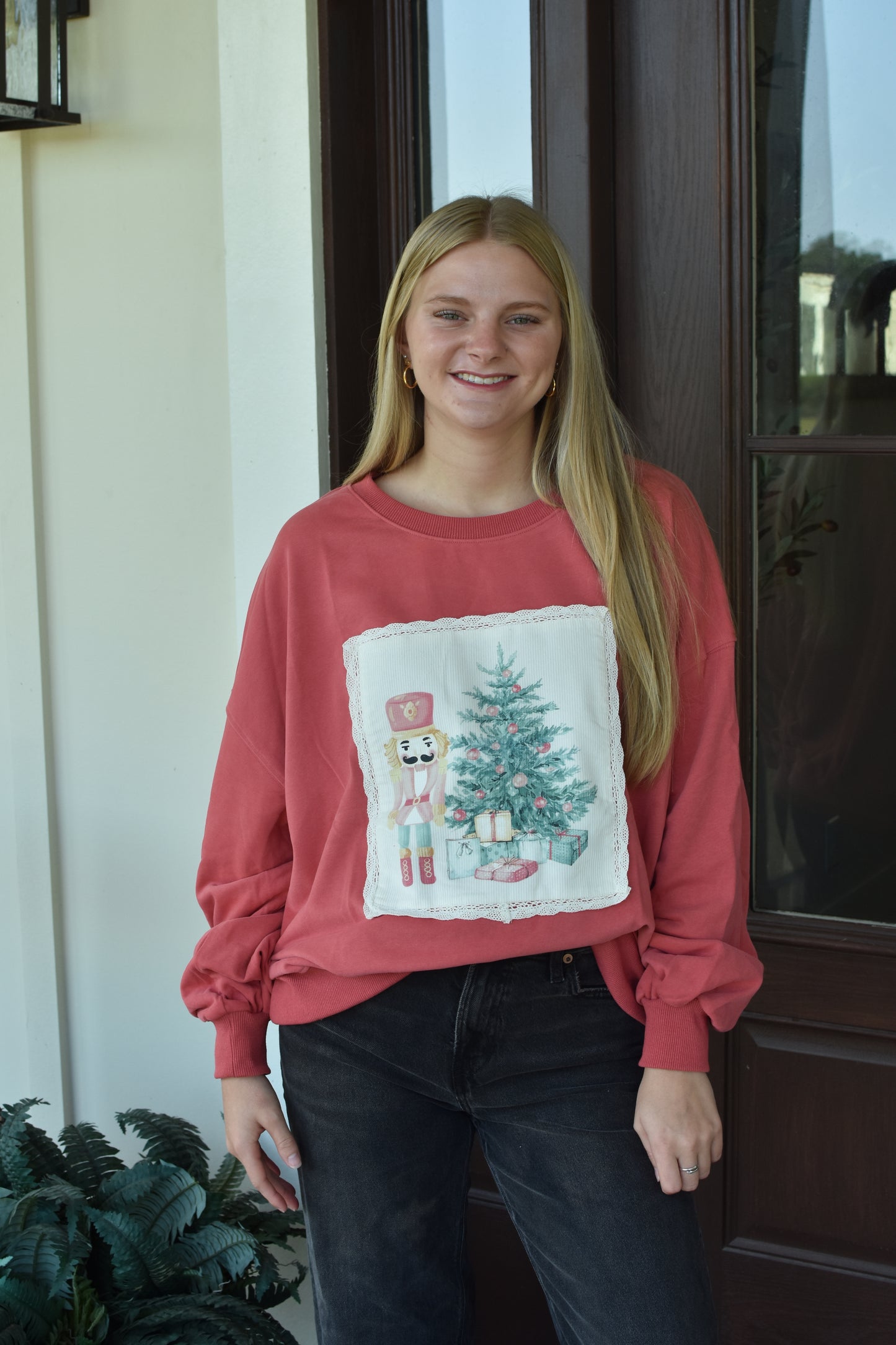 Nutcracker Lace Sweatshirt
