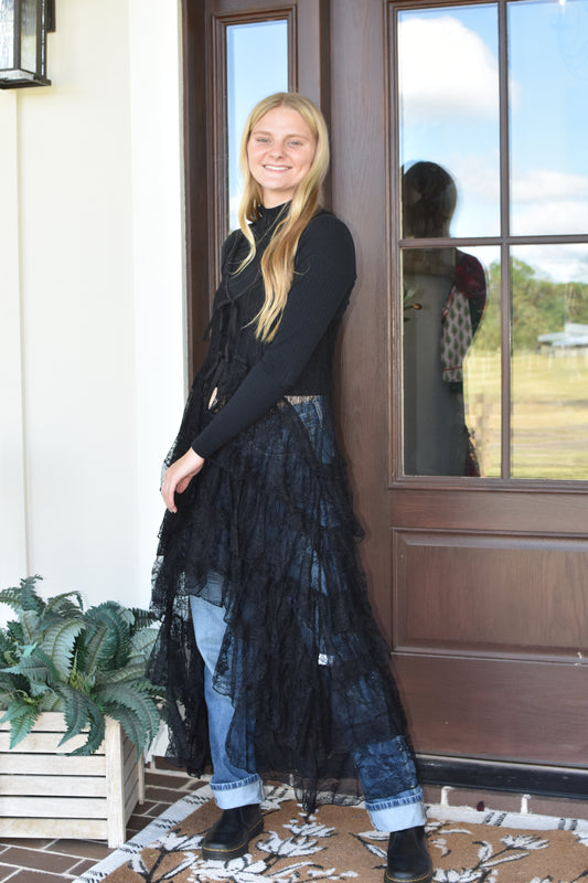 Black Lace Cape