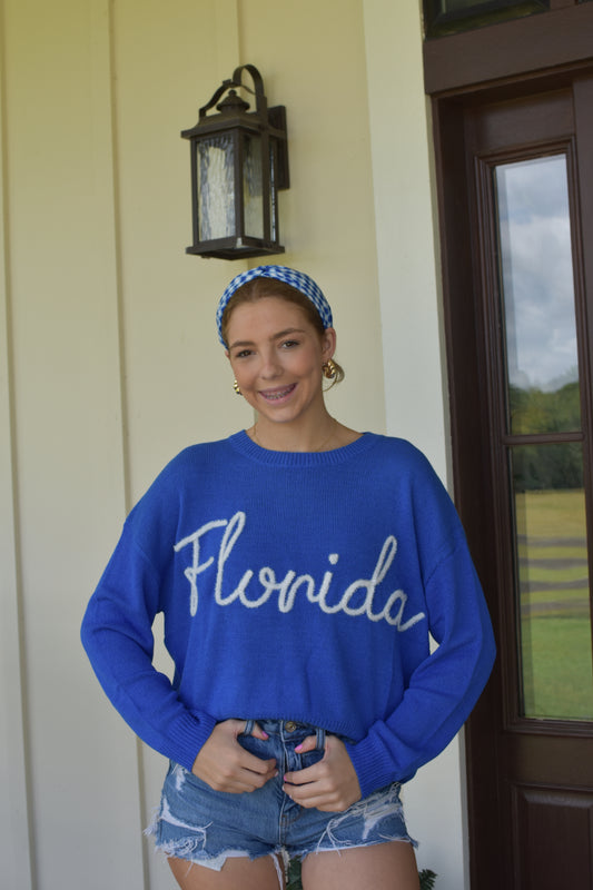 FLORIDA Blue Sweater