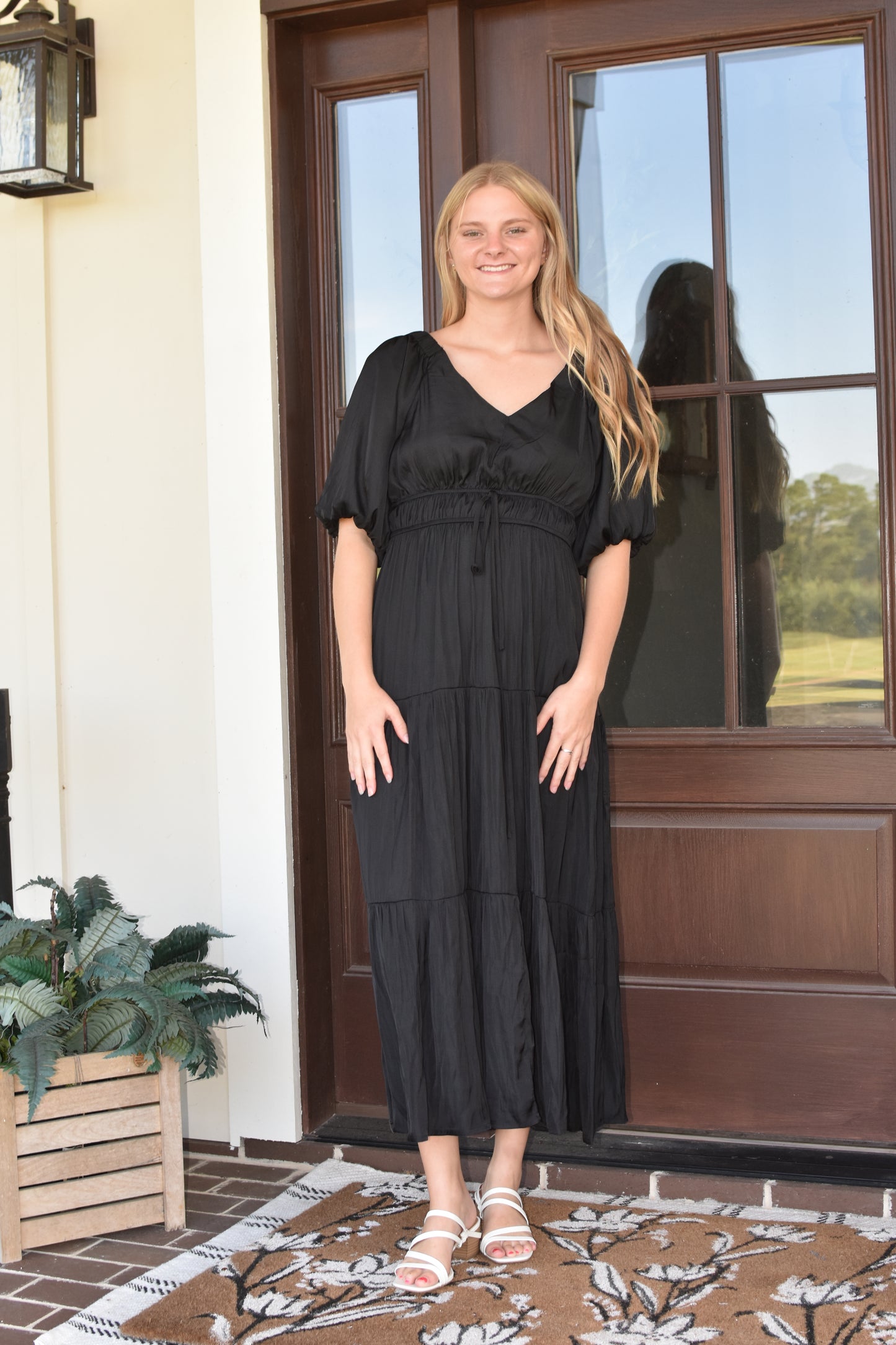 Black Silk Midi