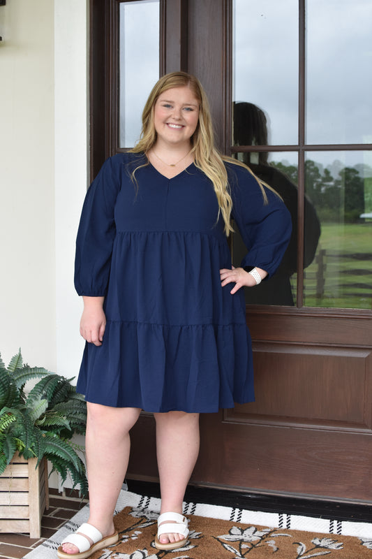 Navy Mini Dress