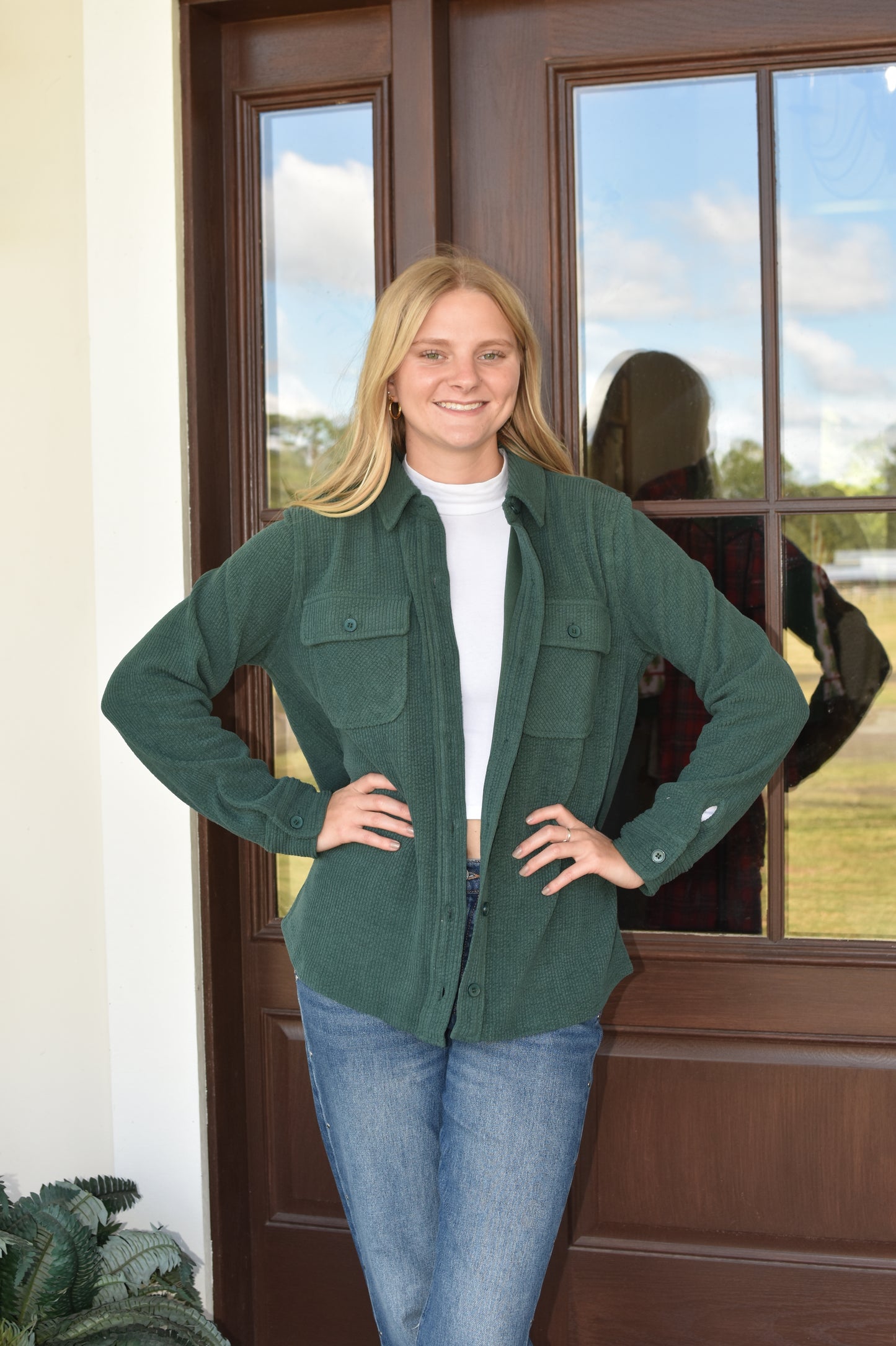 Christmas Green Shacket