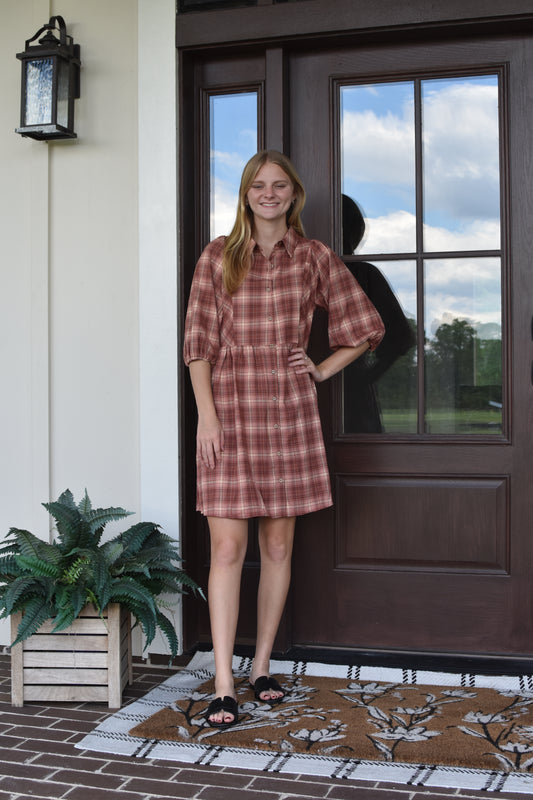 Fall Plaid Dress